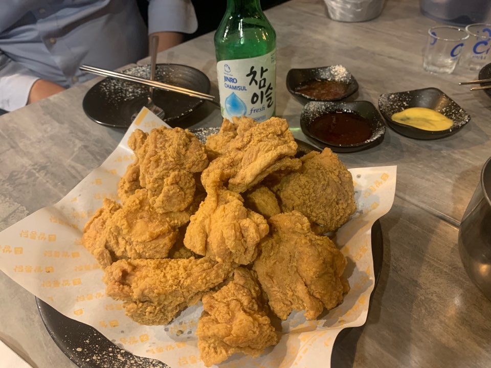 Authentic Korean Fried Chicken with beer (ChiMaek) at Okkudak, Katong, Singapore