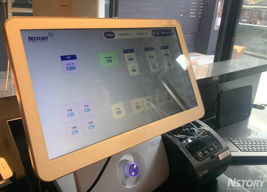 Nstory, Software Development company based in Singapore provided the Point of Sale system to MyeongRyun Jinsa Galbi Singapore. Look at the modern white color design of the POS.