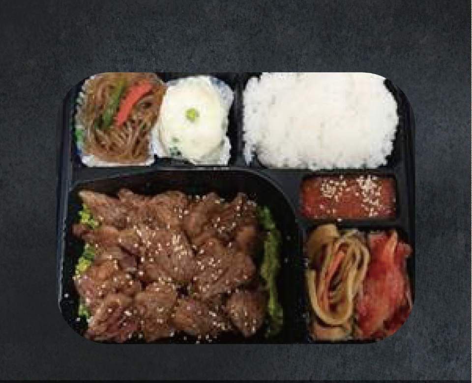 Jinsa's LA Galbi Meal Box - $22